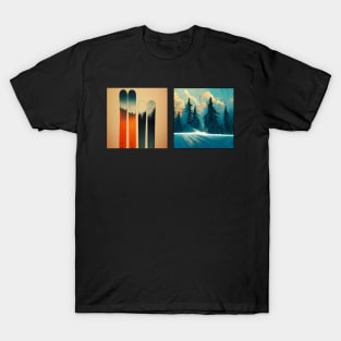 Ski Art Gift T-Shirt